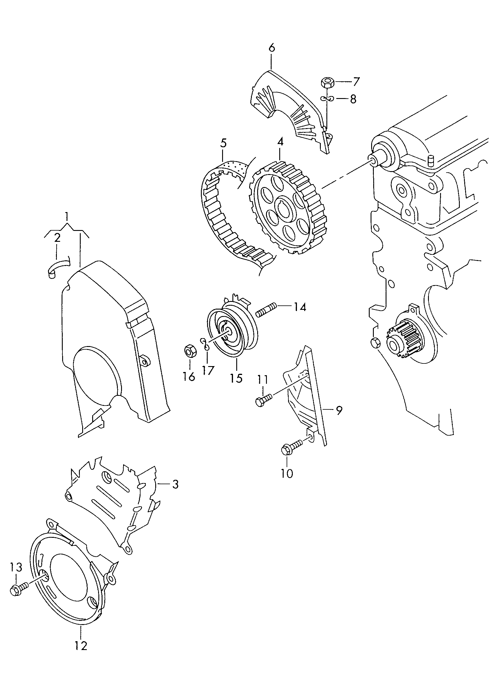 Seat 06A 109 108T - Кожух, зубчастий ремінь autocars.com.ua