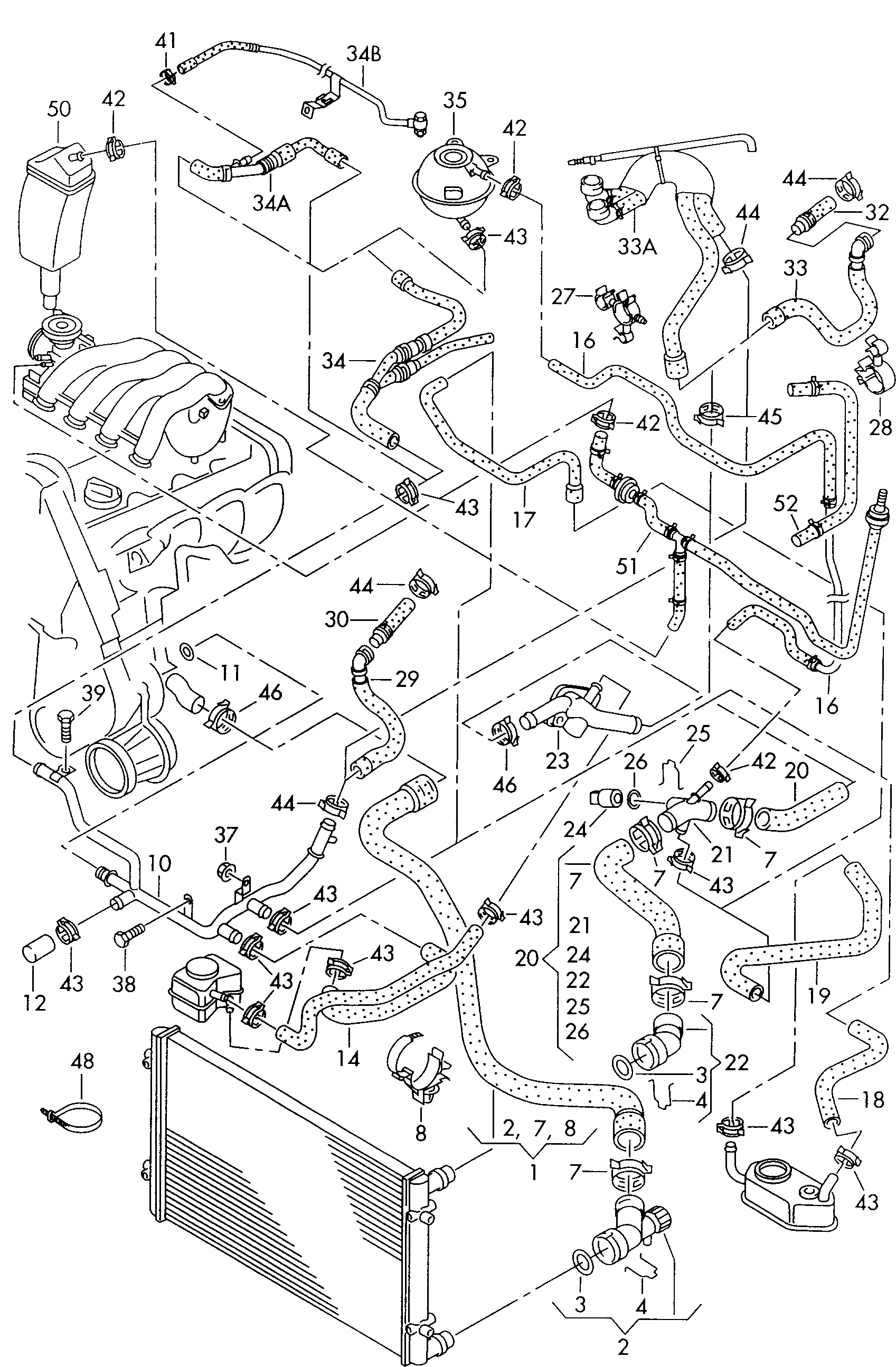 3RG 82738 - Трубка охлаждающей жидкости autodnr.net