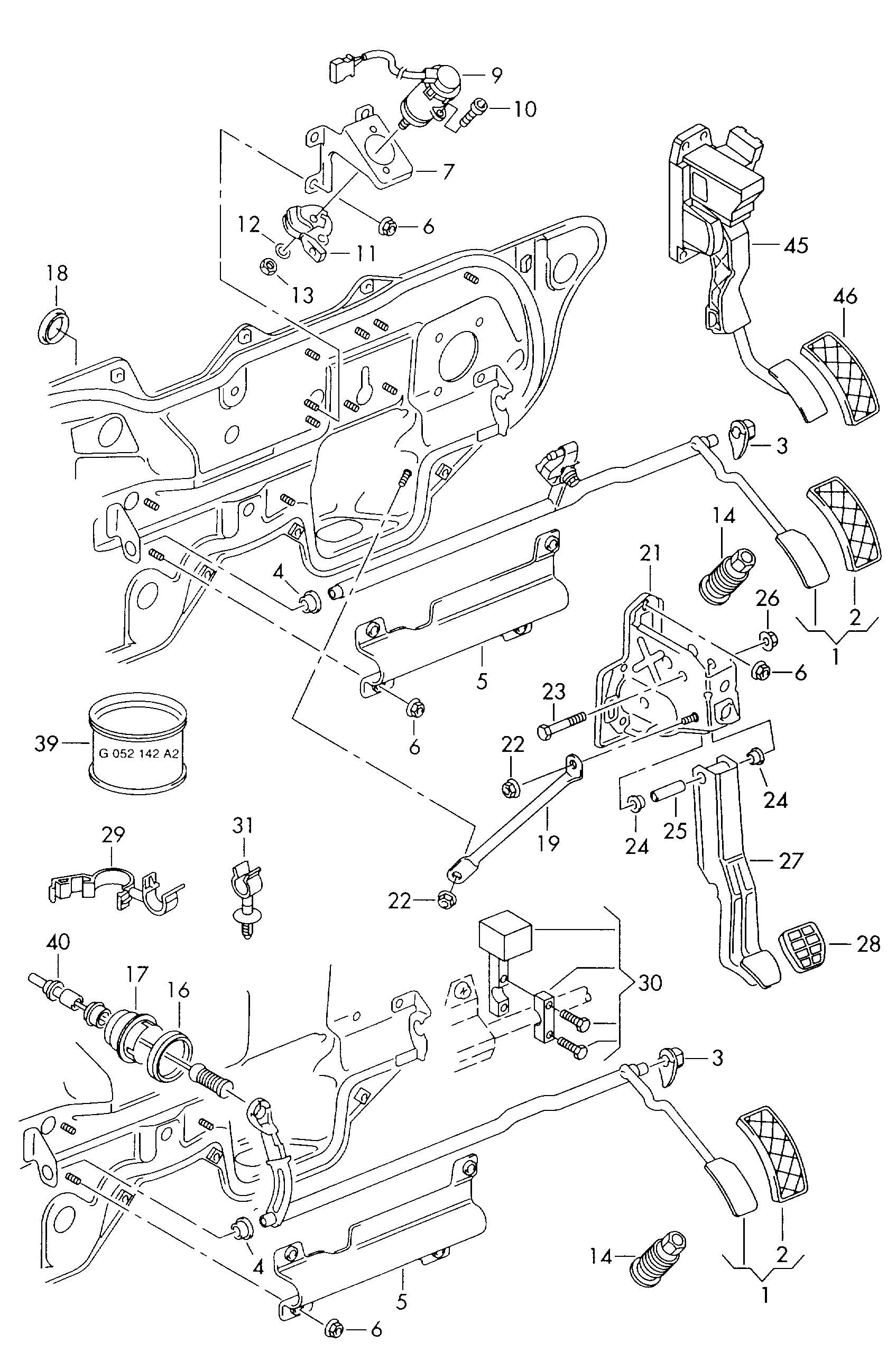 VAG 1J2721555 - Тросик газу autocars.com.ua