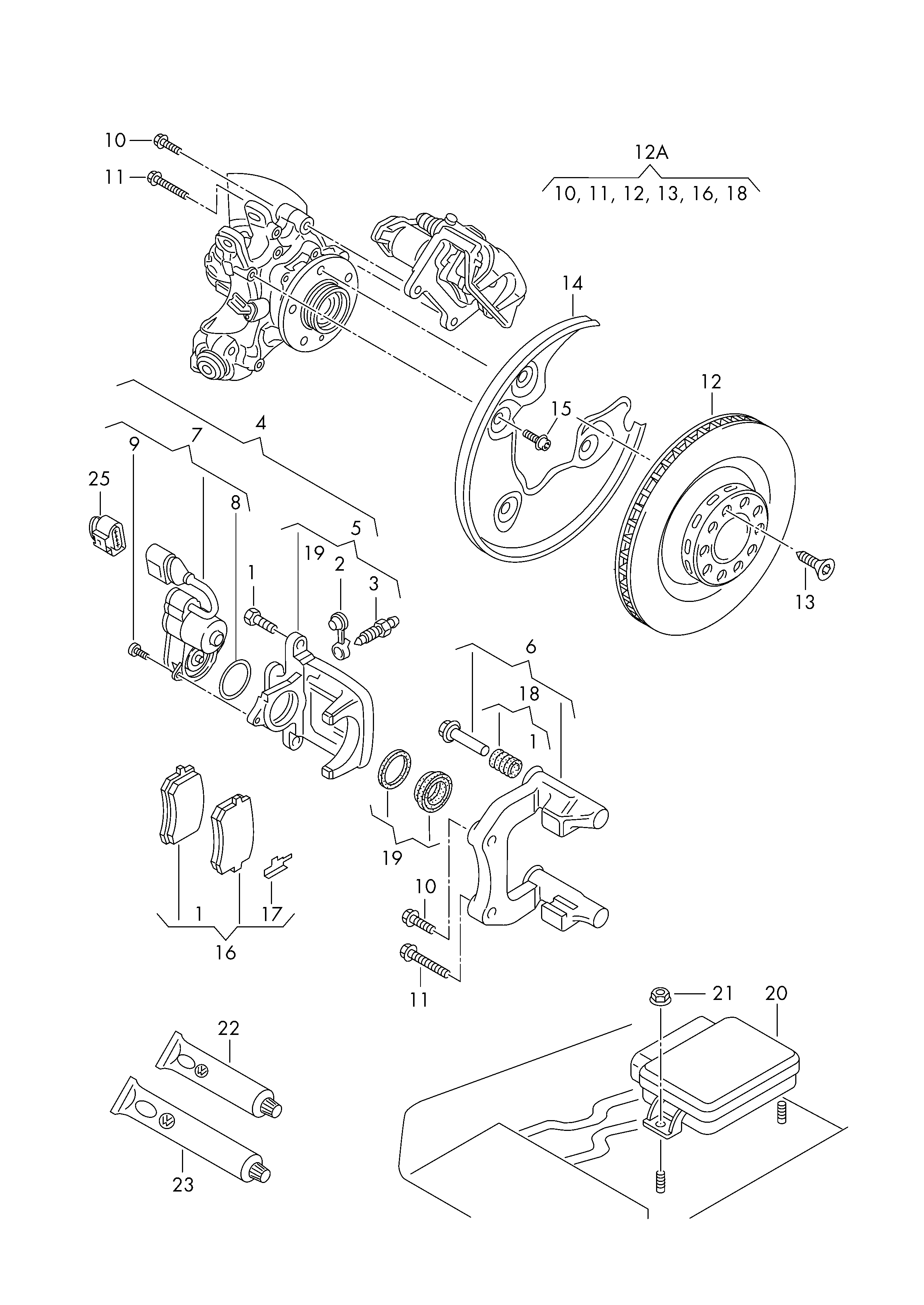 AUDI N 910 417 02 - Болт, корпус скоби гальма autocars.com.ua