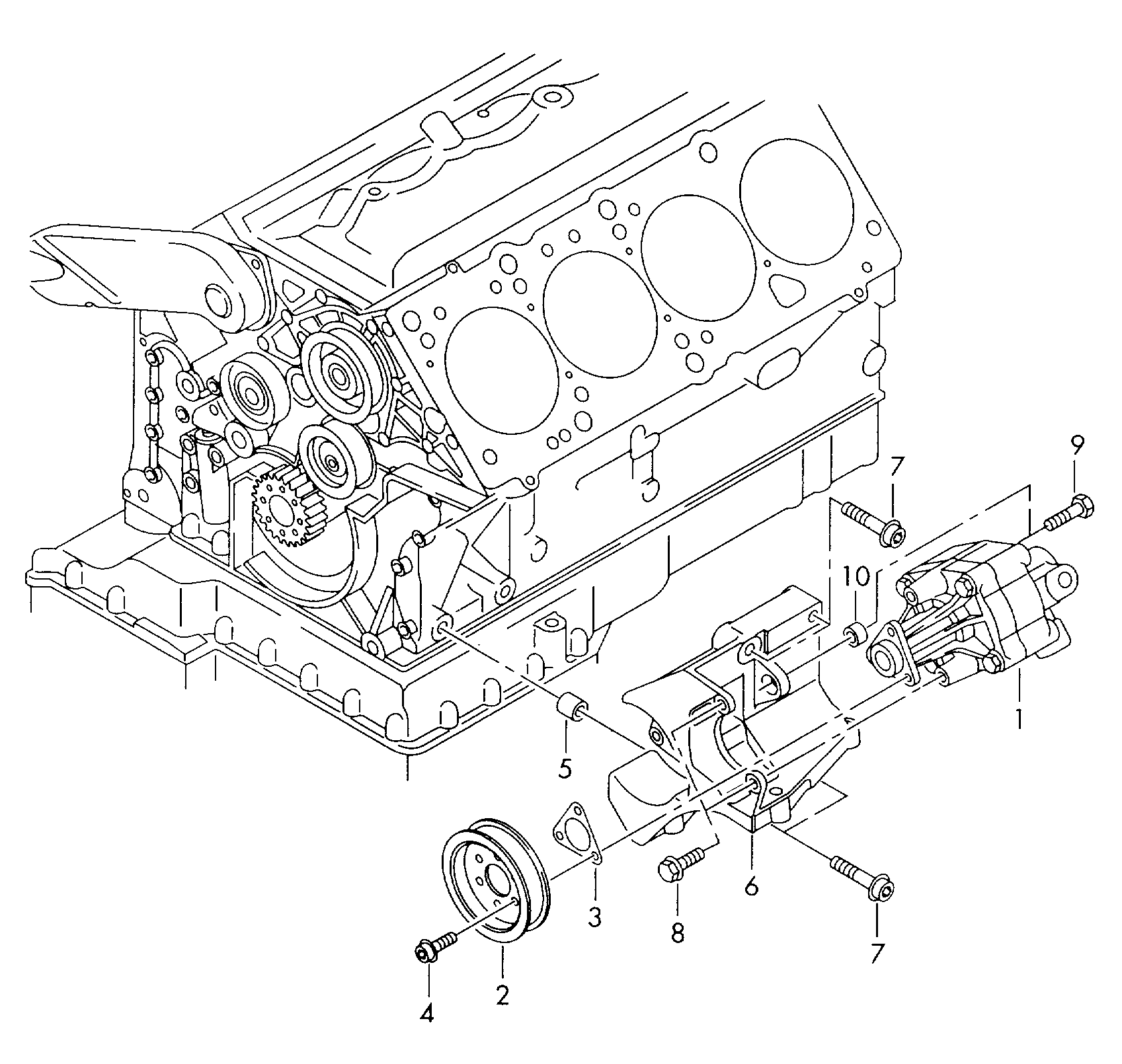 VW 4E0145155N - Гидравлический насос, рулевое управление, ГУР avtokuzovplus.com.ua