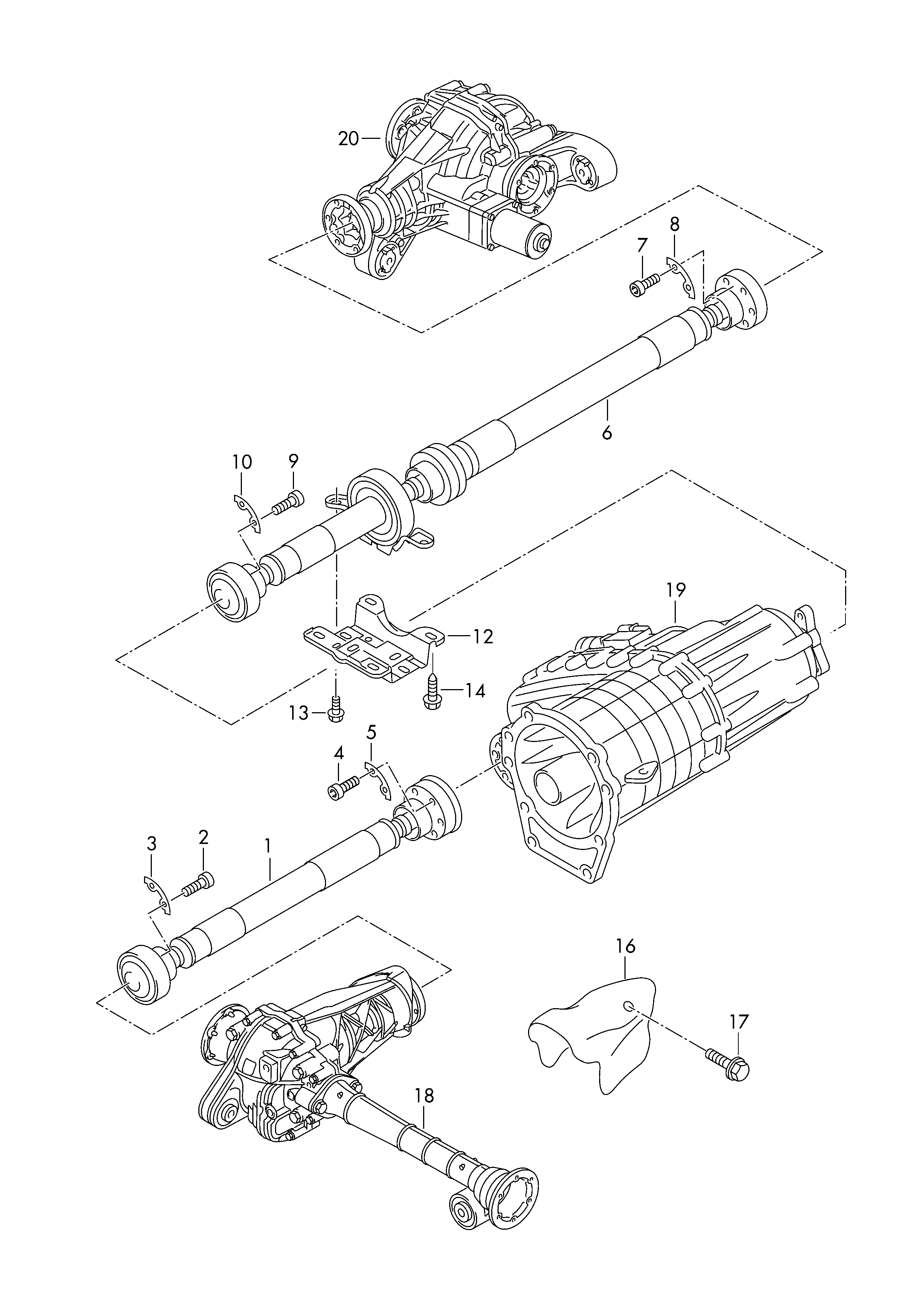 AUDI 7L8 521 102 M - Подвеска, карданный вал avtokuzovplus.com.ua