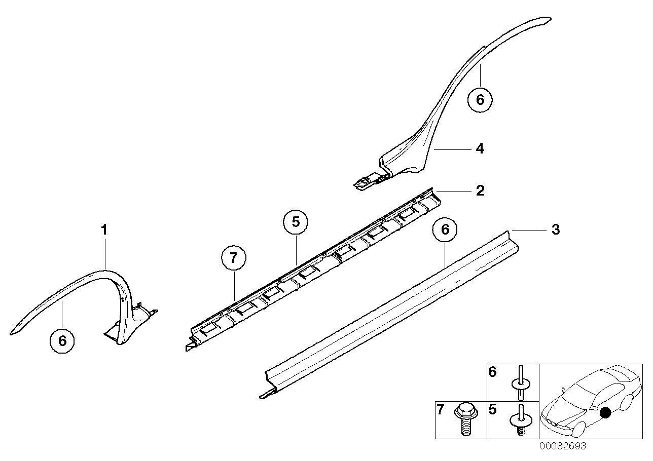 Zekkert BE-2662 - Зажим, молдинг / защитная накладка autodnr.net