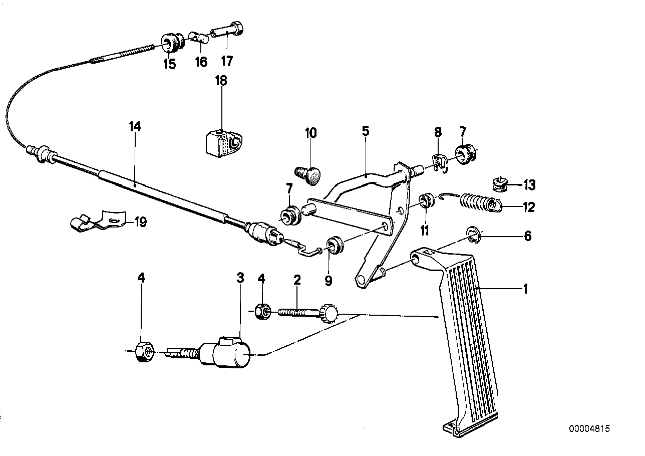 BMW 35411118210 - Комплект педали управления подачей топлива avtokuzovplus.com.ua