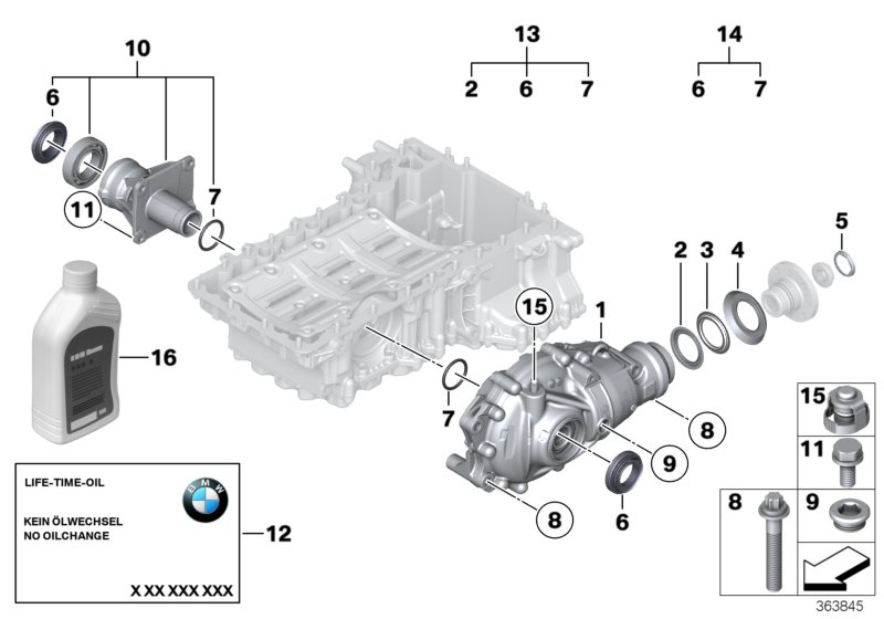 BMW 31503448545 - Підшипник, приводний вал autocars.com.ua