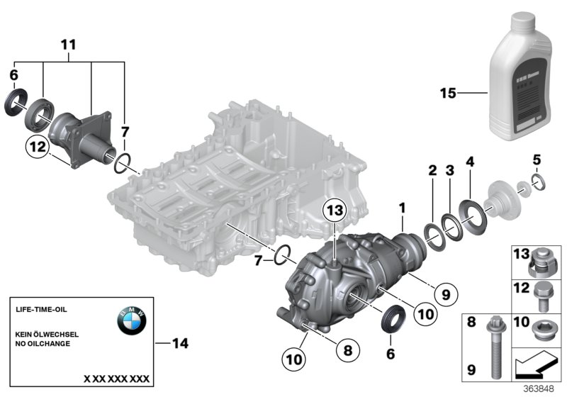 BMW 31507588949 - Підшипник, приводний вал autocars.com.ua