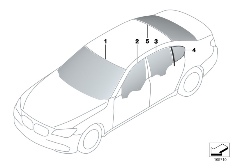 BMW 51317192806 - Вітрове скло autocars.com.ua