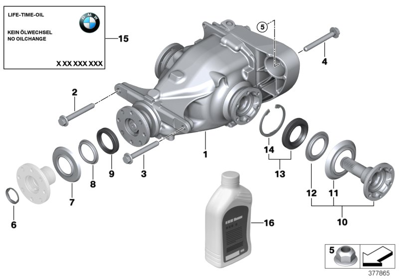 BMW 26117567770 - Гайка закладна autocars.com.ua