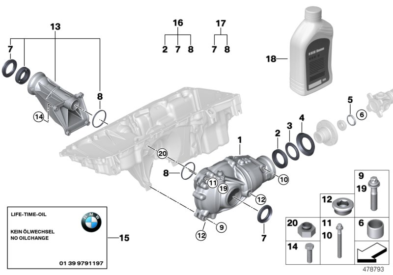 BMW 31507552537 - Підшипник, приводний вал autocars.com.ua