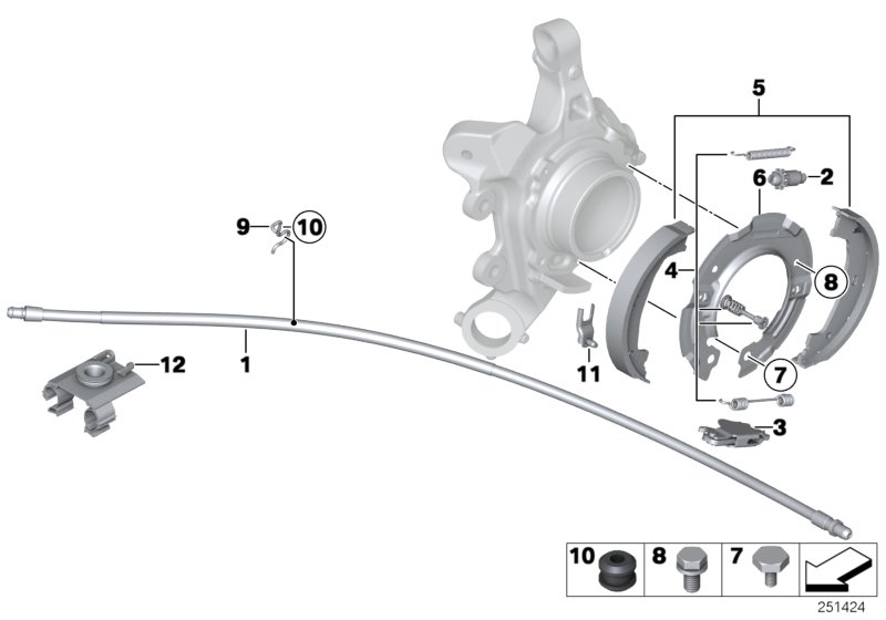 Mini 34406857639 - Трос, гальмівна система autocars.com.ua