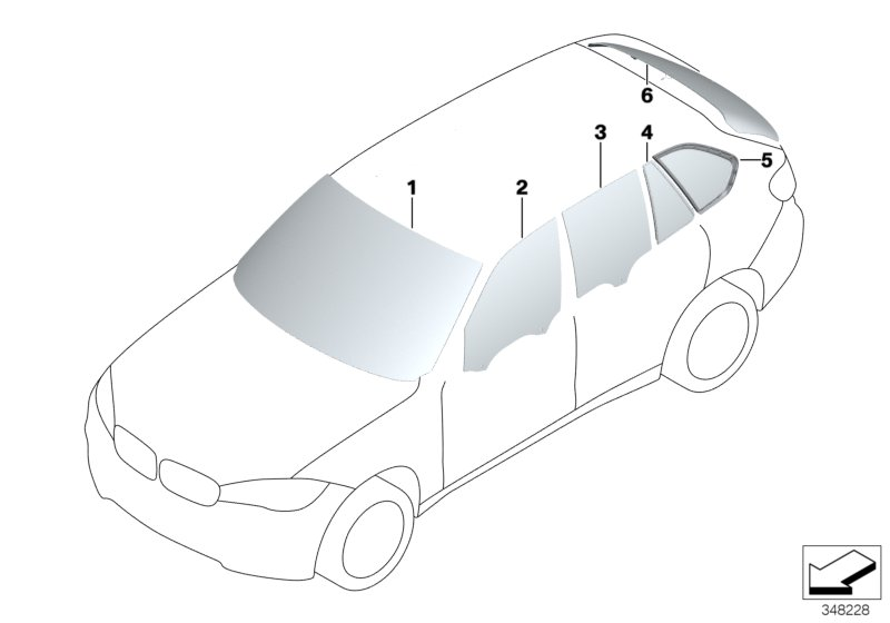 BMW 51357470625 - Боковое стекло avtokuzovplus.com.ua