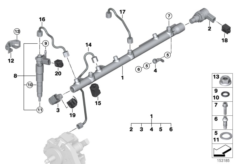 BMW 13 53 7 808 089 - Форсунка дизельна, розпилювач і утримувач autocars.com.ua