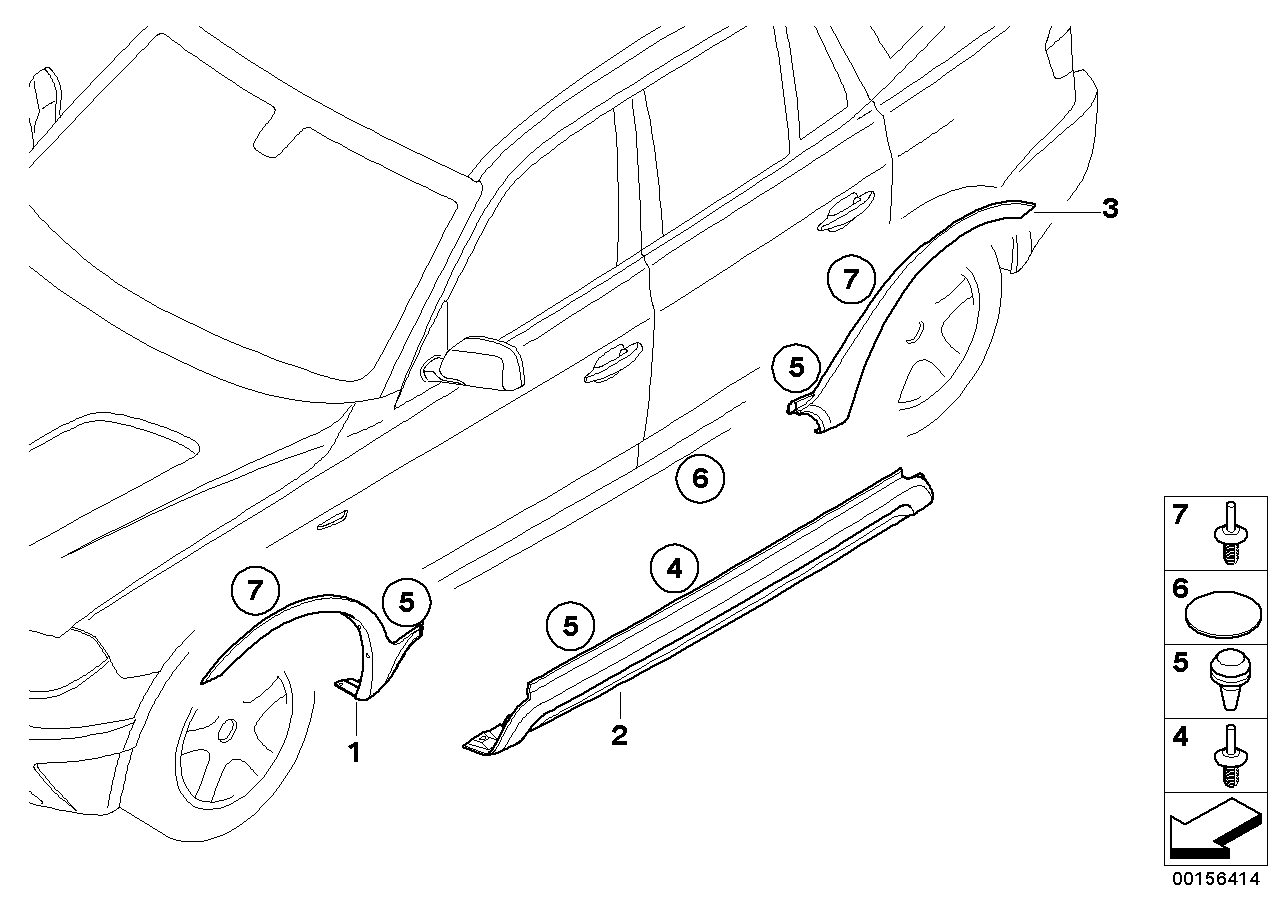 BMW 51773415405 - Расширение, крыло avtokuzovplus.com.ua