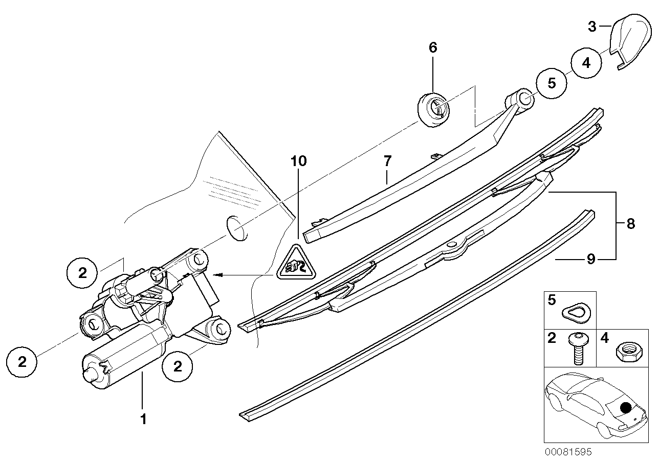 BMW 61627113603 - Щетка стеклоочистителя avtokuzovplus.com.ua