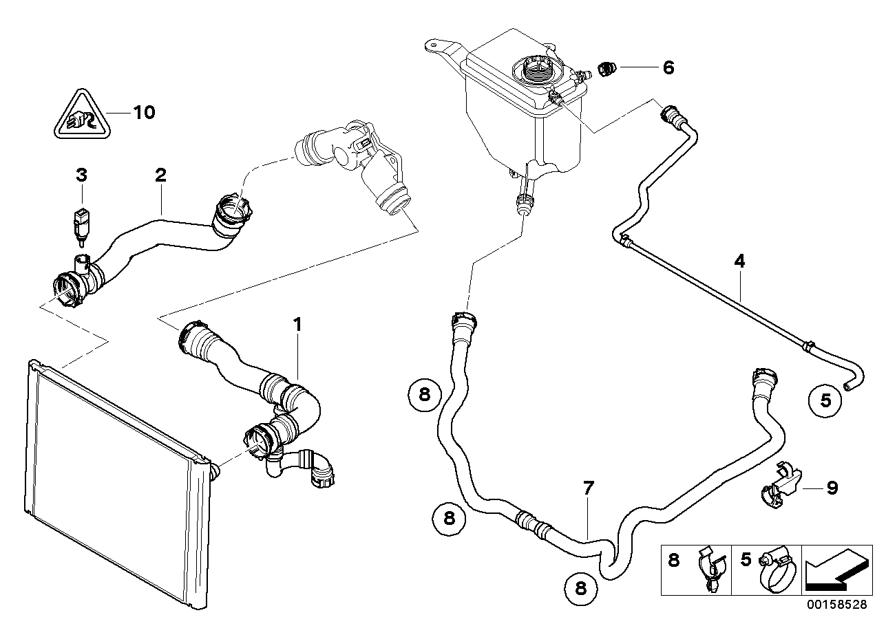 BMW 17 12 7 519 256 - Шланг радиатора avtokuzovplus.com.ua