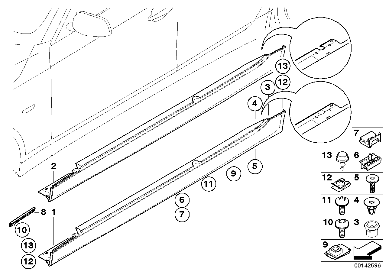 Zekkert BE-3595 - Зажим, молдинг / защитная накладка autodnr.net