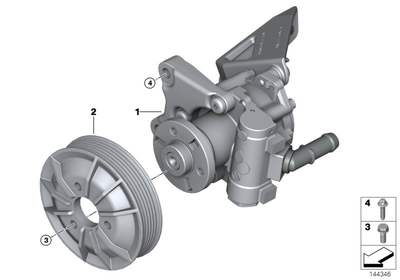 OSSCA 25202 - Гидравлический насос, рулевое управление, ГУР autodnr.net