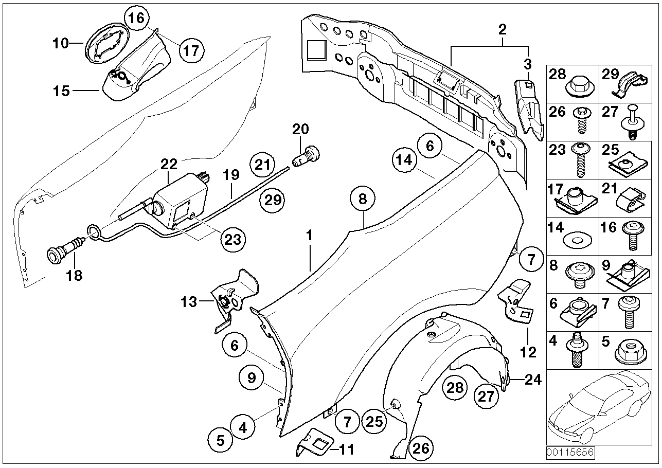 BMW 67 11 6 987 628 - Актуатор, регулировочный элемент, центральный замок avtokuzovplus.com.ua