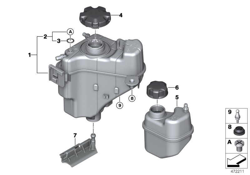 Febi Bilstein 23750 - Клапан расширительного бачка для удаления воздуха BMW E36-E4 autodnr.net