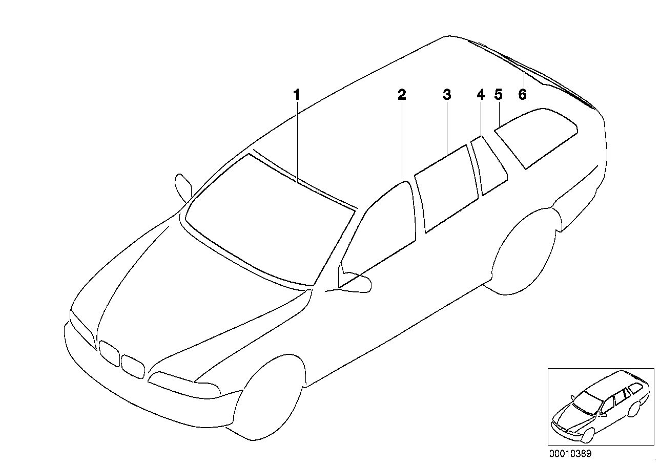 Alpina 51348189257 - Боковое стекло avtokuzovplus.com.ua