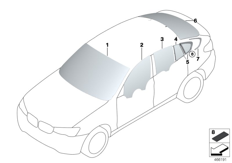 BMW 51317337770 - Ветровое стекло avtokuzovplus.com.ua