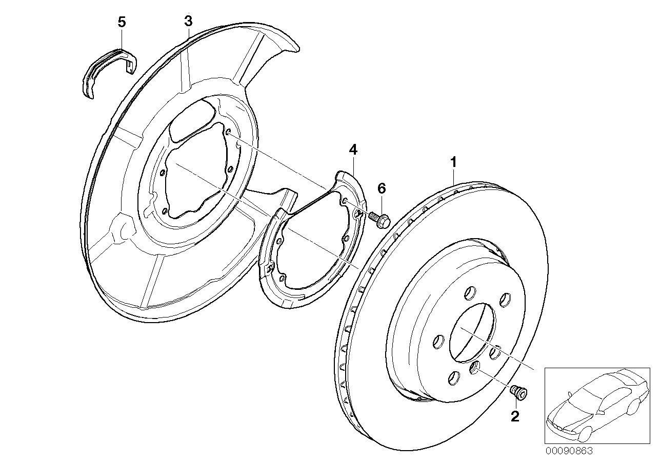 BMW 34216864053 - Тормозной диск avtokuzovplus.com.ua