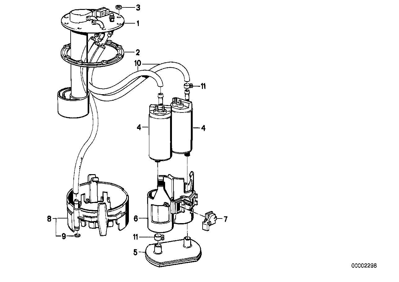 BMW 16 14 6 768 653 - Топливный насос avtokuzovplus.com.ua