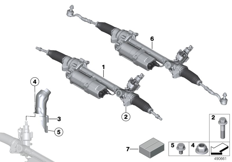 BMW 32106861827 - Рулевой механизм, рейка avtokuzovplus.com.ua