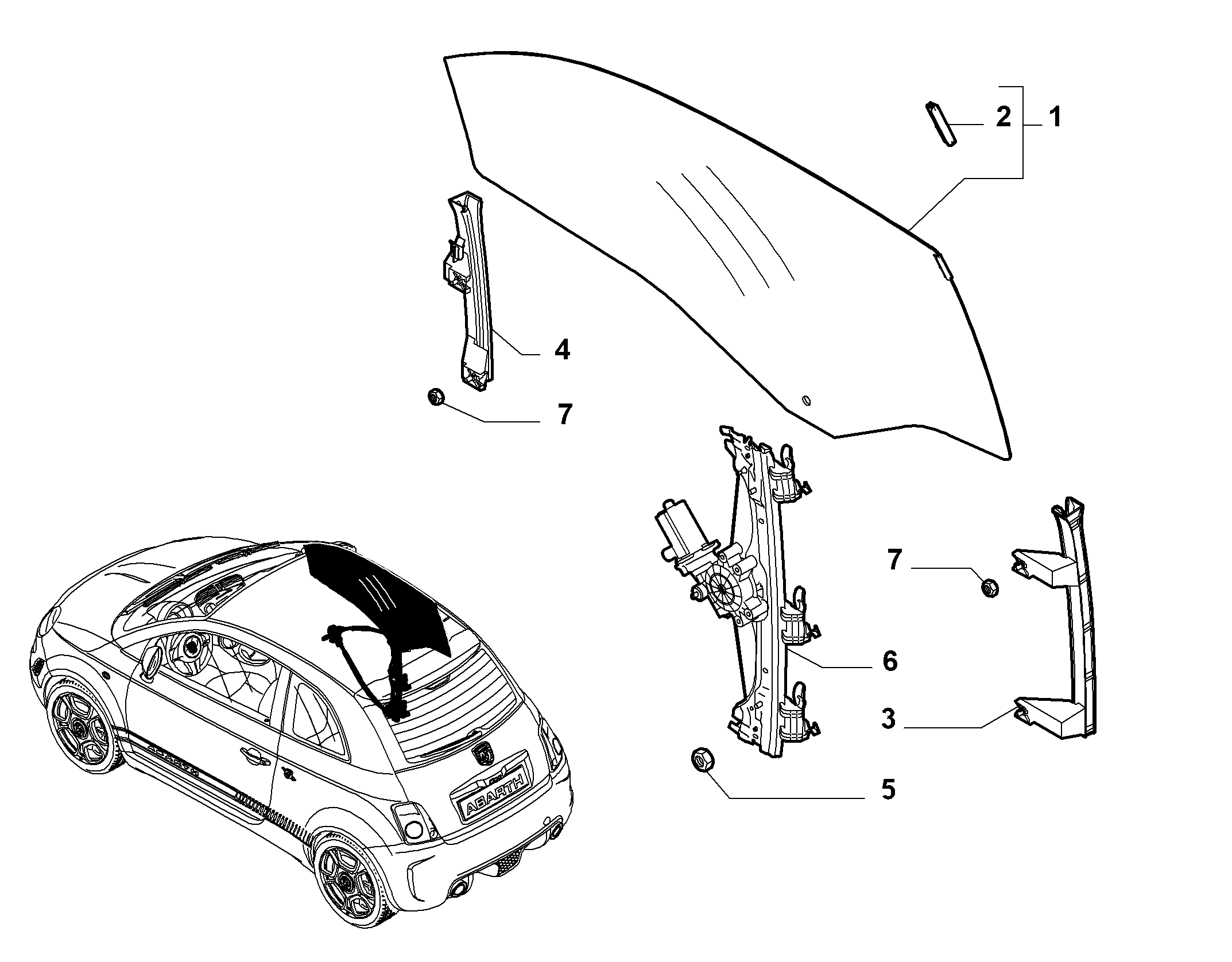 FIAT 51876267 - Підйомний пристрій для вікон autocars.com.ua