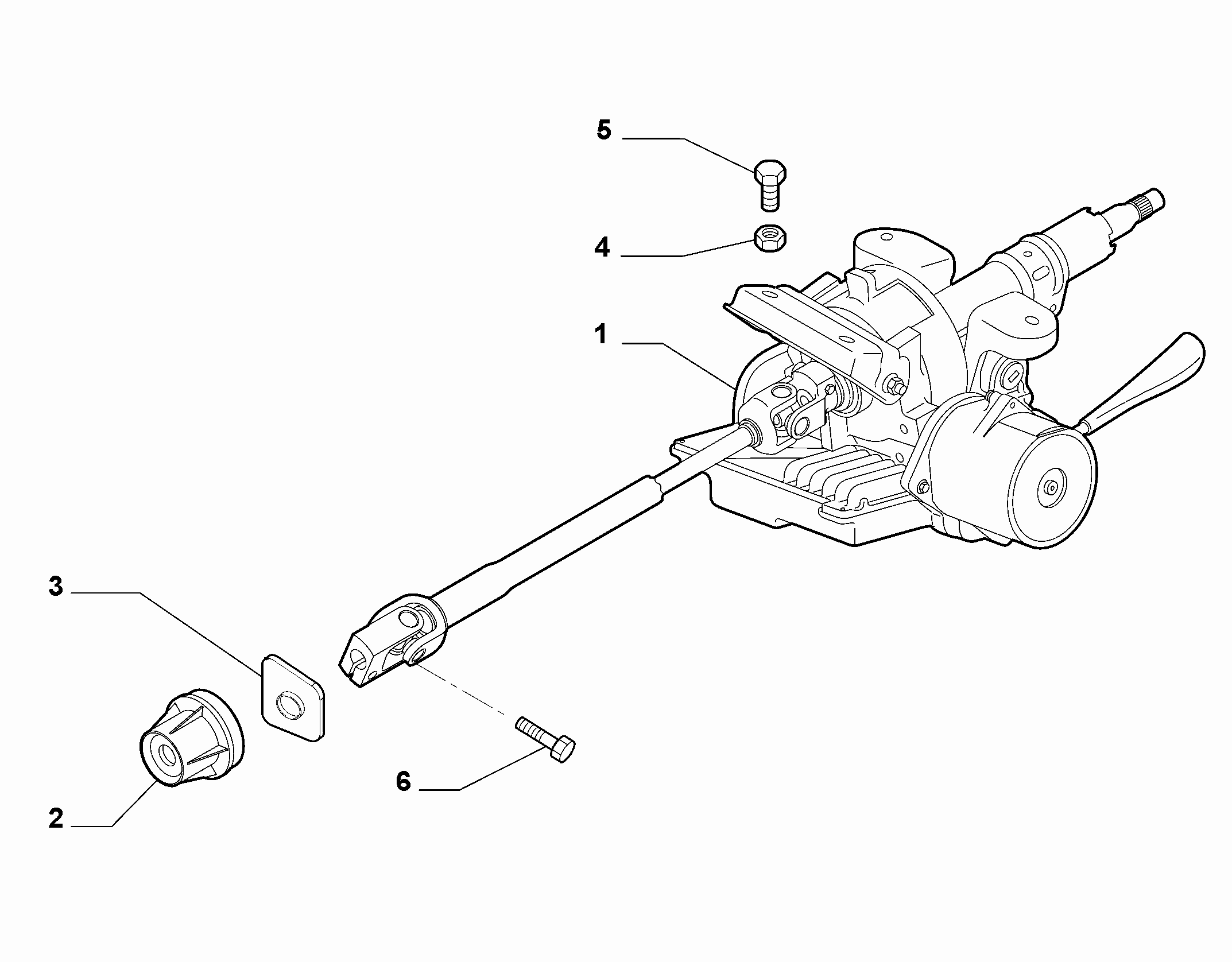 Alfa Romeo 735491805* - ELECTRIC POWER STEERING SHAFT avtokuzovplus.com.ua