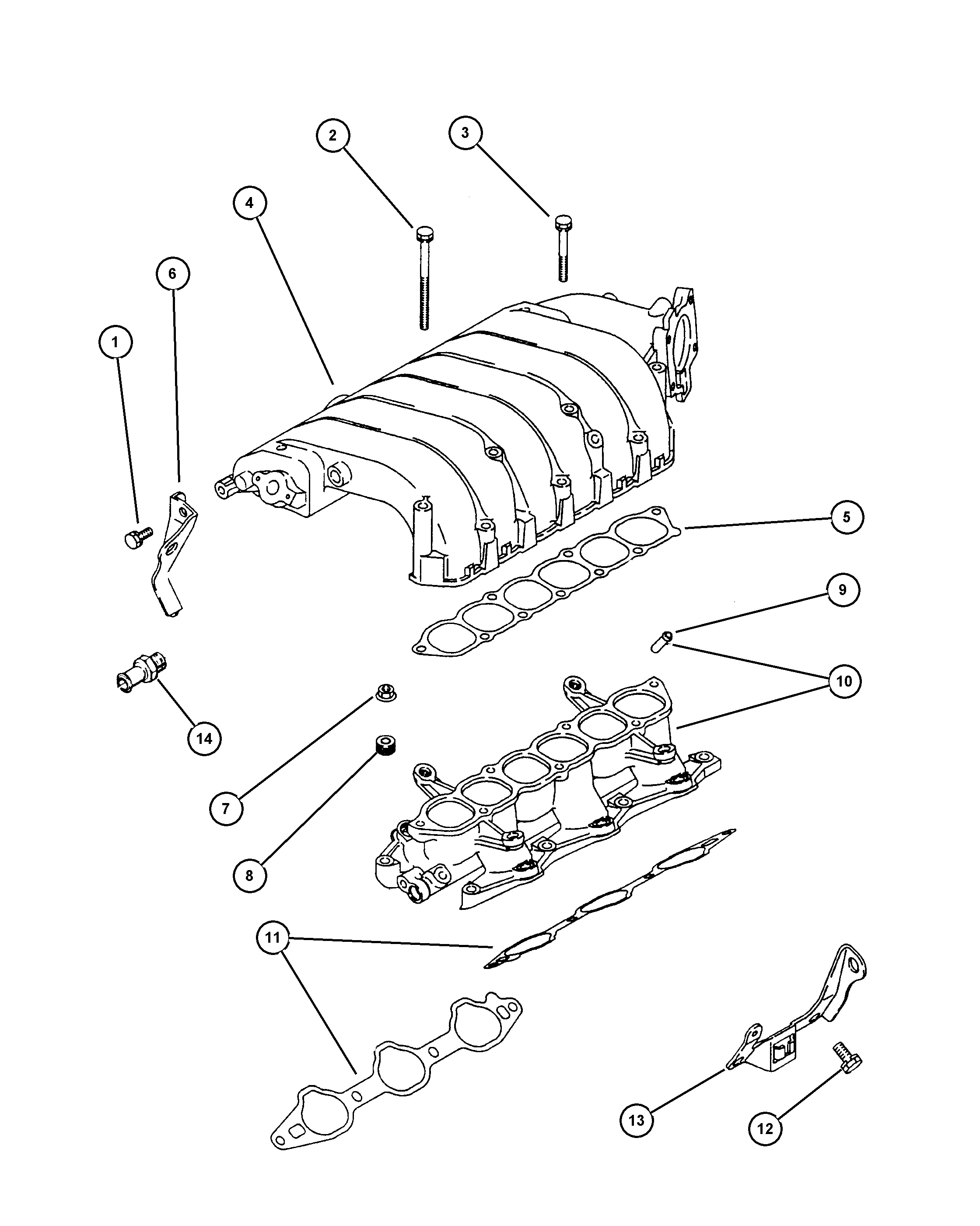 Chrysler MD30 9720 - Прокладка, впускной коллектор avtokuzovplus.com.ua