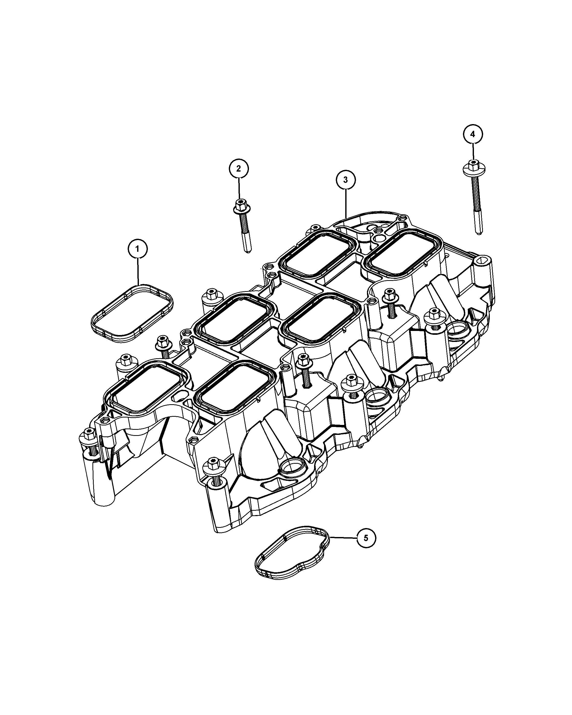 Jeep 5184 562AC - Прокладка, корпус впускного колектора autocars.com.ua