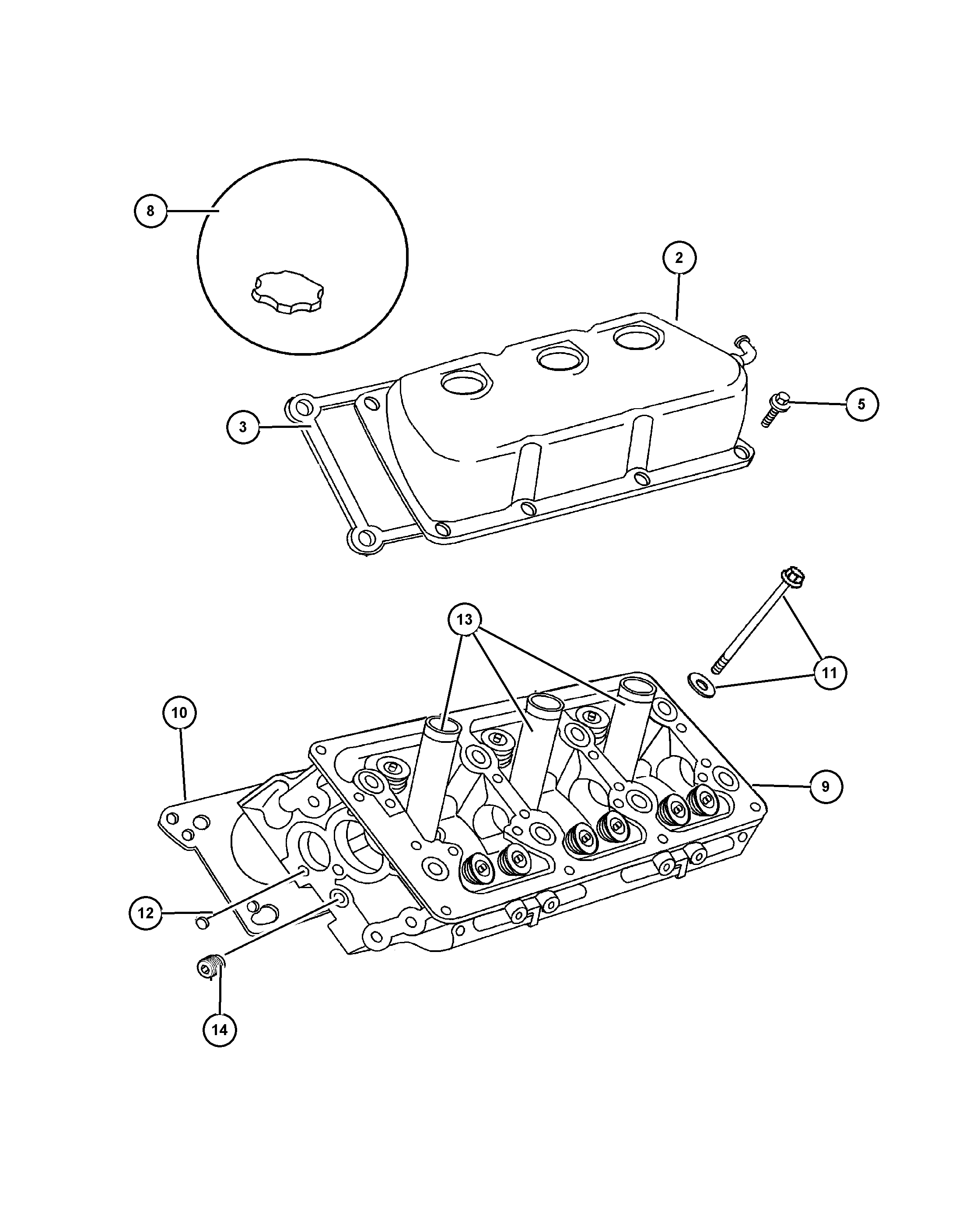 Jeep 4792 752AA - Прокладка, головка циліндра autocars.com.ua