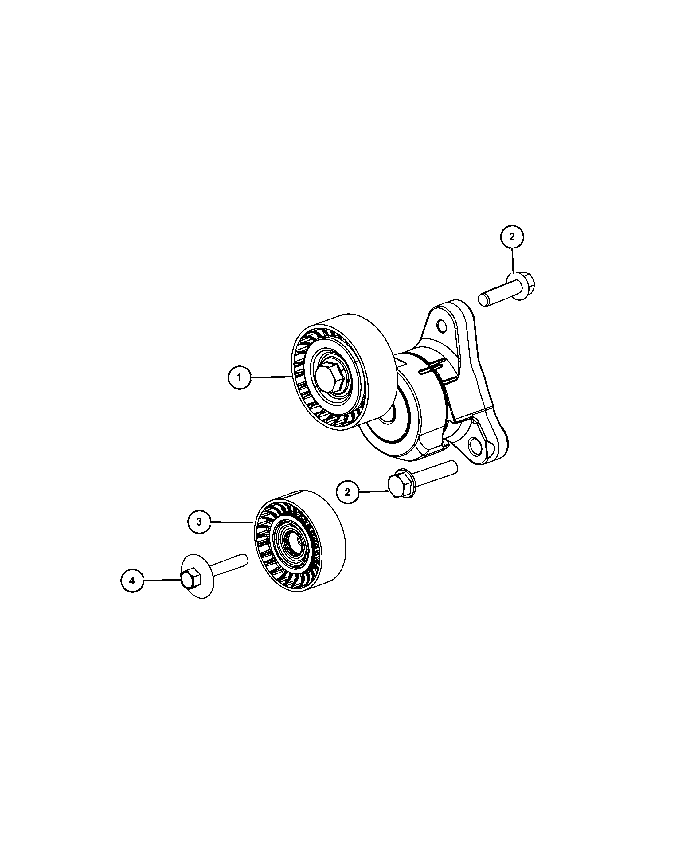 Jeep 4627 742AA - Натяжитель, поликлиновый ремень avtokuzovplus.com.ua