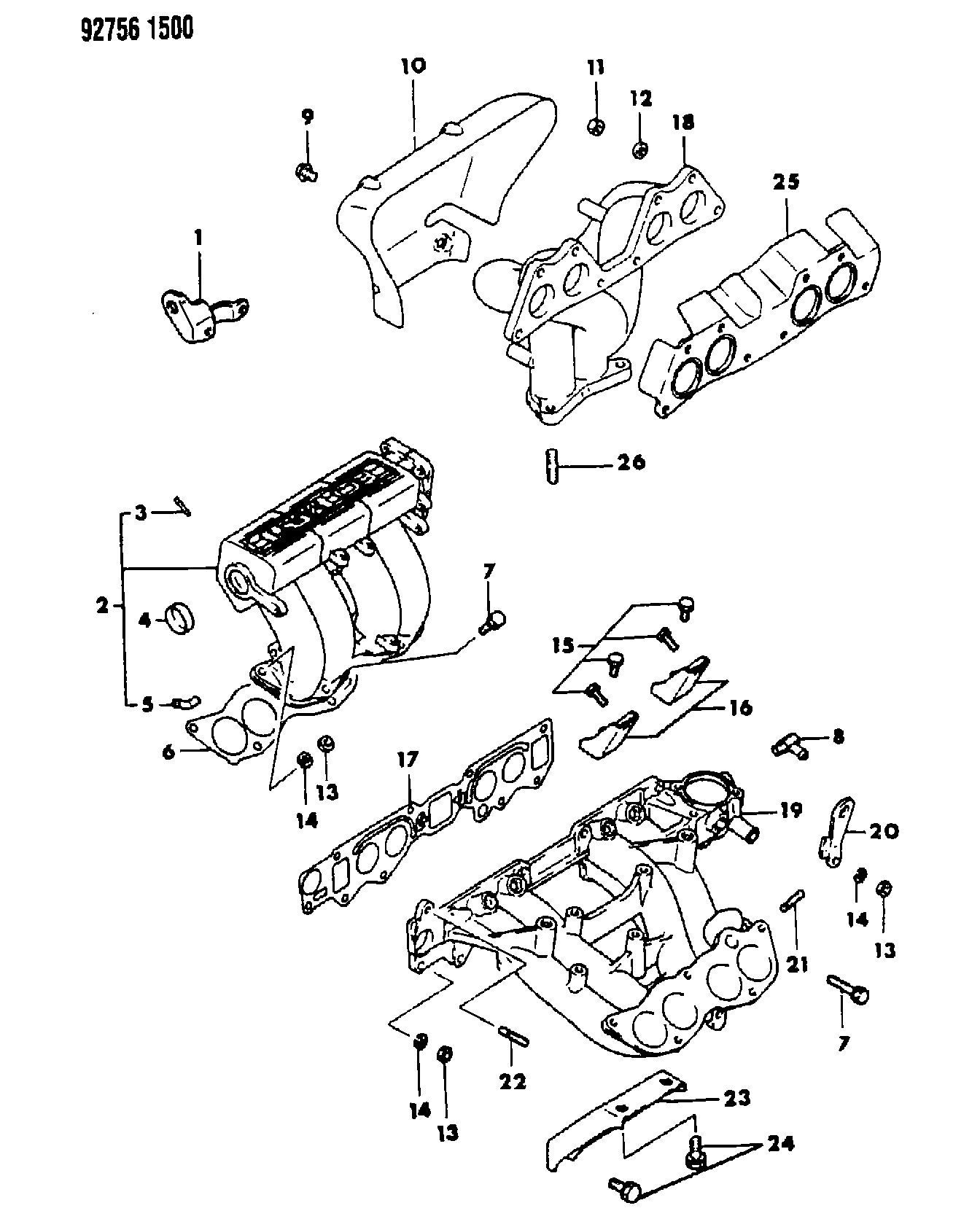 Mitsubishi MD09 3227 - Прокладка, випускний колектор autocars.com.ua