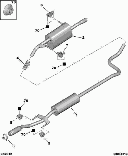 PEUGEOT 16 085 326 80 - REAR SILENCER autocars.com.ua