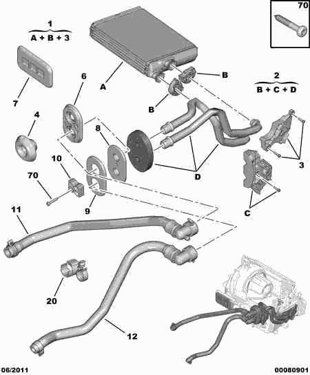 DS 6466 VR - Шланг, теплообмінник - опалення autocars.com.ua