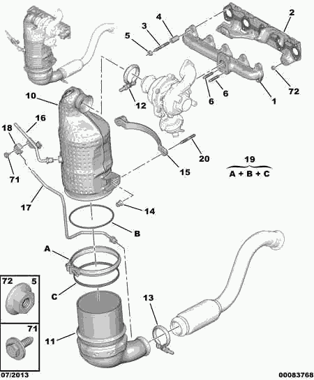 CITROËN/PEUGEOT 98 034 217 80 - Сажі / частковий фільтр, система вихлопу ОГ autocars.com.ua