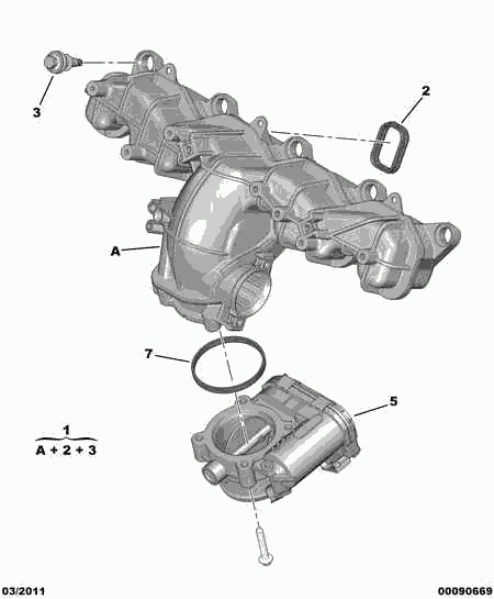 PEUGEOT 96 770 306 80 - INTAKE AIR DISTRIBUTOR autocars.com.ua