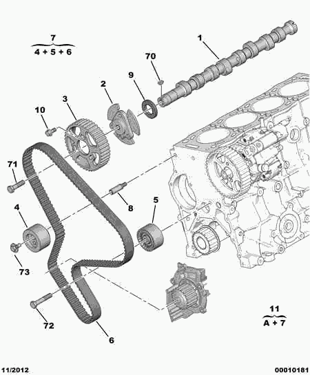 PEUGEOT 0831.K9 - Комплект ремня ГРМ avtokuzovplus.com.ua