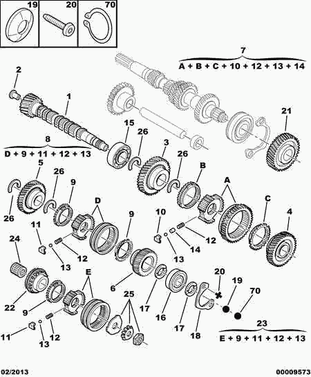 CITROEN 2318 92 - MANUAL GR-BX BEARING SNAP RING autocars.com.ua