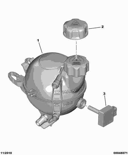 PEUGEOT 1307.YT - Компенсаційний бак, охолоджуюча рідина autocars.com.ua