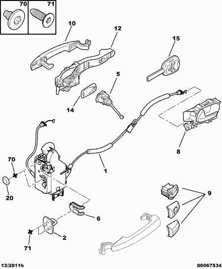 Alfarome/Fiat/Lanci 9101 GF - Ручка двері autocars.com.ua