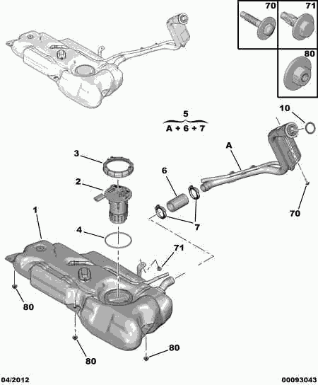 CITROËN/PEUGEOT 96 744 666 80 - Модуль паливного насоса autocars.com.ua