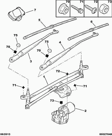 CITROËN 6426 YS - FLAT WIPER BLADE; LEFT autocars.com.ua