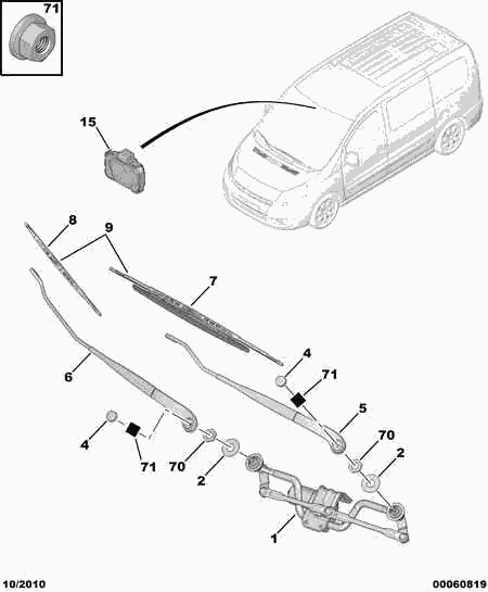 PEUGEOT 6426 WH - Щітка склоочисника autocars.com.ua