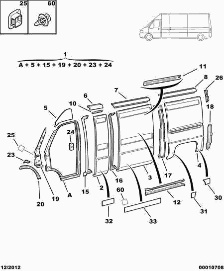 CITROËN 8546.K7 - Облицовка / защитная накладка, боковина avtokuzovplus.com.ua