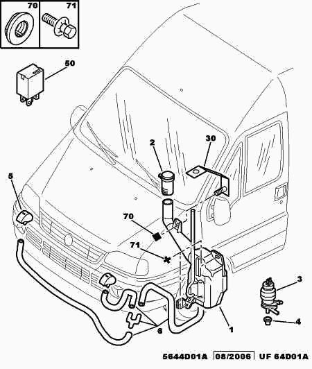 FIAT 6434 90 - Водяний насос, система очищення фар autocars.com.ua