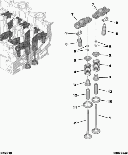 DS 0956 51 - Кільце ущільнювача, шток клапана autocars.com.ua