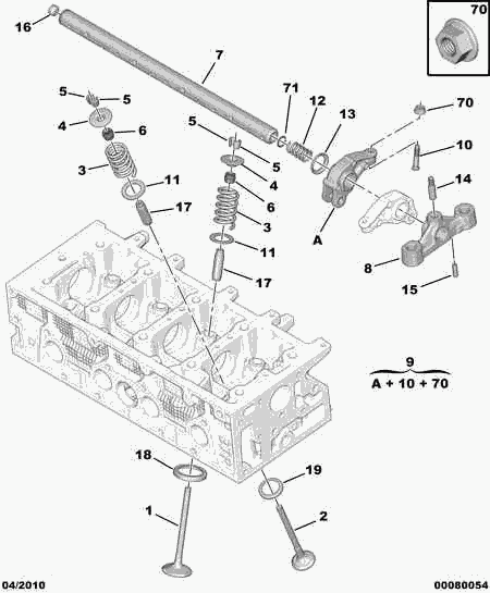 PEUGEOT 0226 F6 - Кольцо седла клапана avtokuzovplus.com.ua